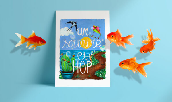 Affiche A3 "Un sourire et Hop !"